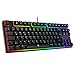 DREVO Tyrfing 88-Key V2 mechanisches Gaming-Keyboard ohne Nummernfeld, RGB-Hintergrundbeleuchtung,Makroprogrammierung,MediaControl,Software-Unterstützung - Deutsches Layout [Roter Schalter, Schwarz]