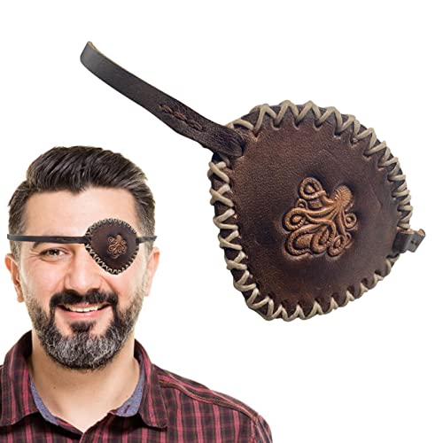 Tapa-olhos de pirata para adultos | Acessórios de fantasia de pirata de Halloween | Vestido extravag