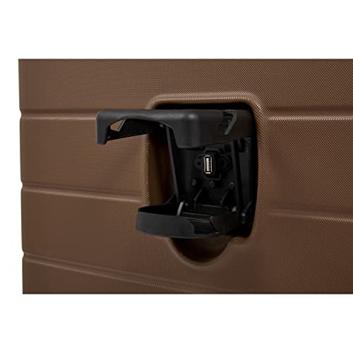 Image of Wrangler Smart Spinner Hardside Luggage, 3 Piece Set, Toffee