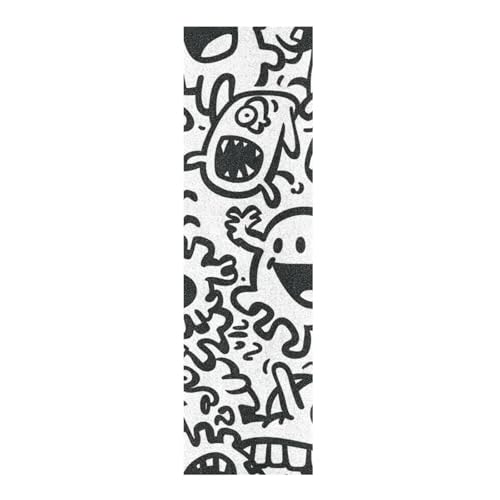 WDdZzyy Doodle Monsters Skateboard-Griptape