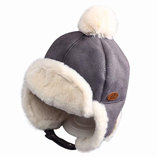 Image of IIG Baby Boy Ushanka Earflap Winter Trooper Cap Unisex Kids Trapper Hat