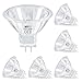 Messe mit günstig Kaufen-EASYIVY MR11 Halogenlampen 12V 20W Dimmbar, GU4 Halogen Spot Glühbirne mit Glasabdeckung Warmweiß 2700K, 35mm Durchmesser Reflektor Strahler MR11 für Einbauleuchten, Landschaftsbeleuchtung, 6 Stück