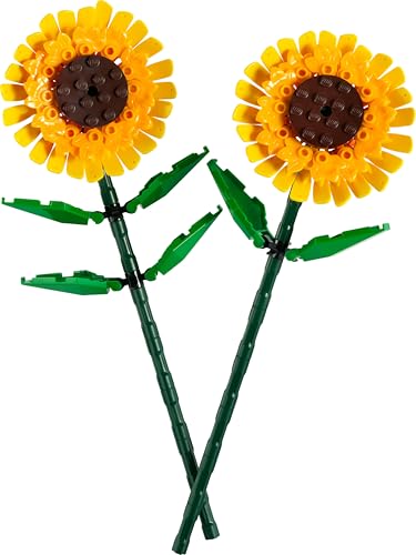 Botanicals Girasoli - Set di Fiori Finti per Bambine e Bambini 8+ Anni, Bouquet da Esporre come Decorazione di Casa o della Camera da Letto, Regalo per Ragazza, Ragazzo, Donna o Uomo - 40524 - Lego - Immagine 6