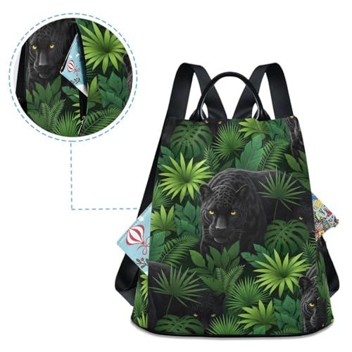 Sac à dos léopard avec fermeture dos sécurisée et multipoches