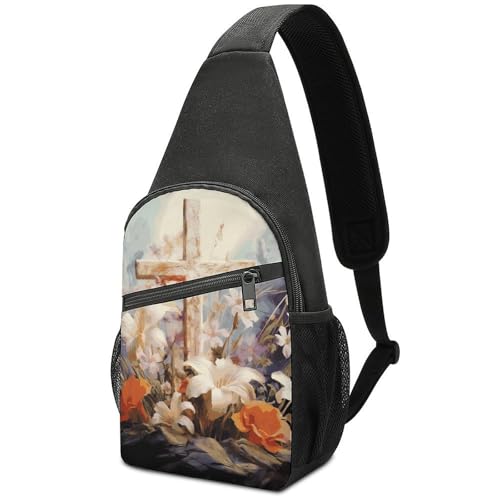 Bolso cruzado deportivo para pecho, viaje y senderismo miniatura 1