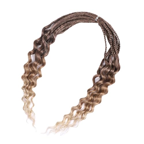 Curly Dreads with Box Braid Boho Style Dreads Synthetic Double