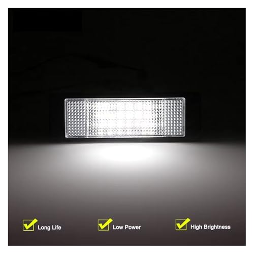 Luz matrícula LED para Mini Cooper R55 R60 R61 blanca de 12V e impermeable 5