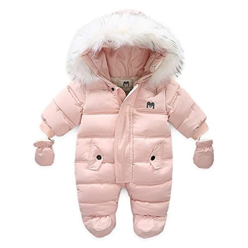 CYHTJJ - CYHTJJ Baby Girl Winter Snowsuit Toddler Jacket Clothes For Boy Infant Jumpsuit Hoodied