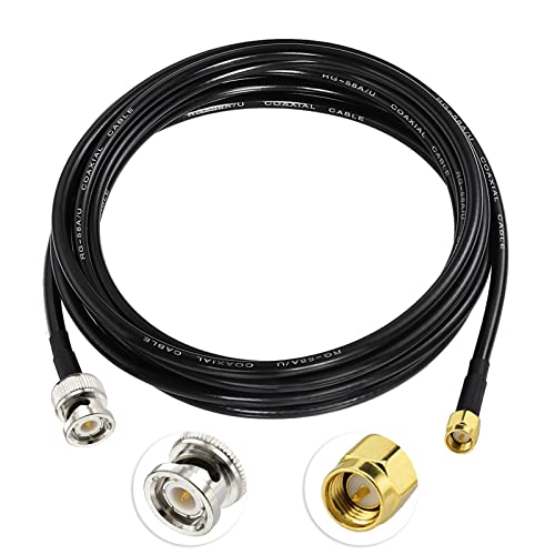Eightwood 4G Antenna SMA Extension Cable SMA Cable SMA Male to BNC Male pigtail cable CB Antenna Extension Cable RG58 (300cm) for SMA 4G Antenna PC LAN TYT Handheld Ham Radio