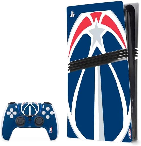Skinit Decal Gaming Skin Compatible with PS5 Pro Bundle - Officially Licensed NBA Washington Wizards Standard - Red Design