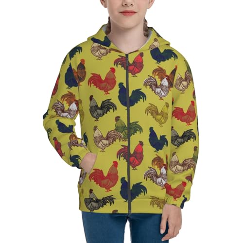 Calendar Kid Hoodies Boys Zip Up Sweatshirts Girls Pullover with Pocket3