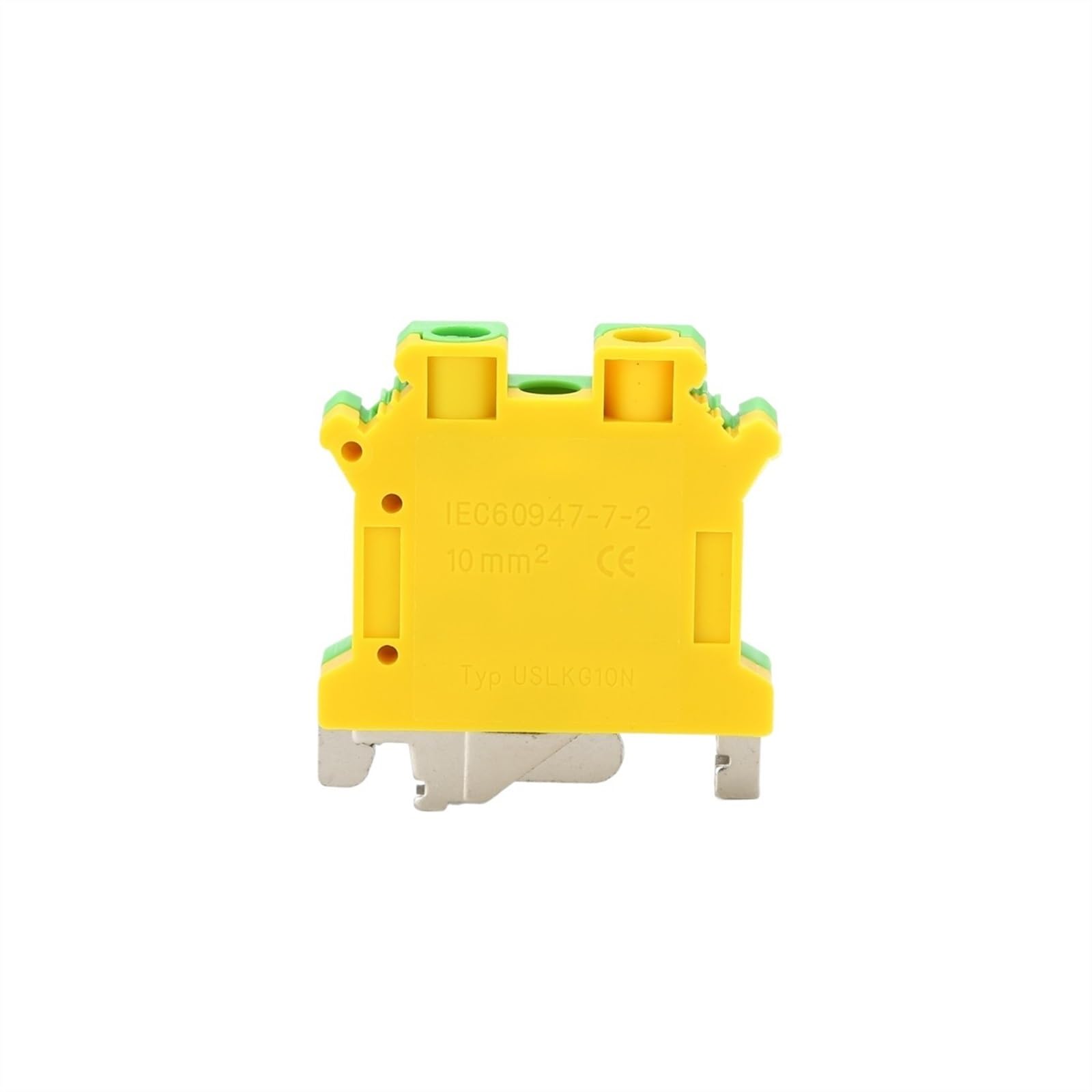 Bloque de terminales de carril DIN USLKG10N, cable de tierra modular con tornillo 7