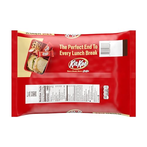 Image of KIT KAT Milk Chocolate Wafer Snack Size, Easter Candy Jumbo Bag, 20.1 oz (Pack of 2)