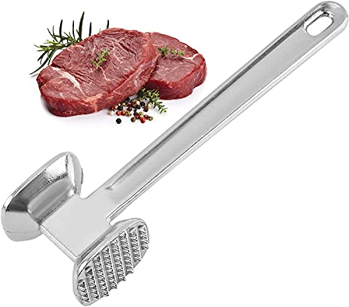 Meat Mallet Meat Hammer Meat Tenderizer Hammer Double-Sided Mallet Tool Pounder for Tenderizing Steak Beef And Poultry