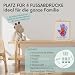 HuBorns - Fußabdruck Baby Set und für die Ganze Familie mit Platz für 4 Familienmitglieder, Rahmen zum Malen Handabdruck Baby, Handabdruck Set Familie, Ideal als Baby Geschenk