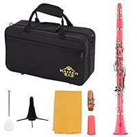 Algopix Similar Product 6 - Kaizer Clarinet B Flat Bb Pink
