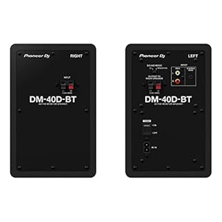 Pioneer DJ DM-40D-BT 4" Two-Way Active Desktop Monitor System with Bluetooth (Pair, Black)