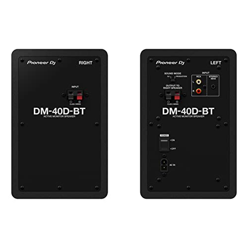Pioneer DJ DM-40D-BT 4-inch Desktop Active Monitor Speaker with Bluetooth - - Thumbnail 4