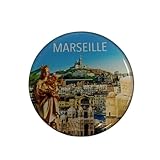 Diamètre: 6,5 cm Magnet Marseille Rond
