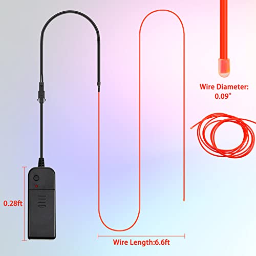 Image of Hortsun 15 Pack 7ft El Wire Neon Light