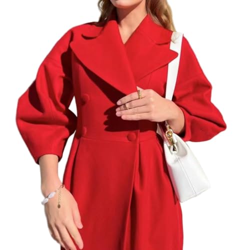 Manteau en laine long parfait pour les journées d'automne