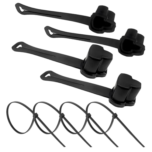 NYTKL 4PCS 3 Prong Plug Protector, Waterproof Electrical Plug Protector for Engine Block Heater Cords, Weatherproof Extension Cord End Cover Safety Caps for 120-Volt Plugs