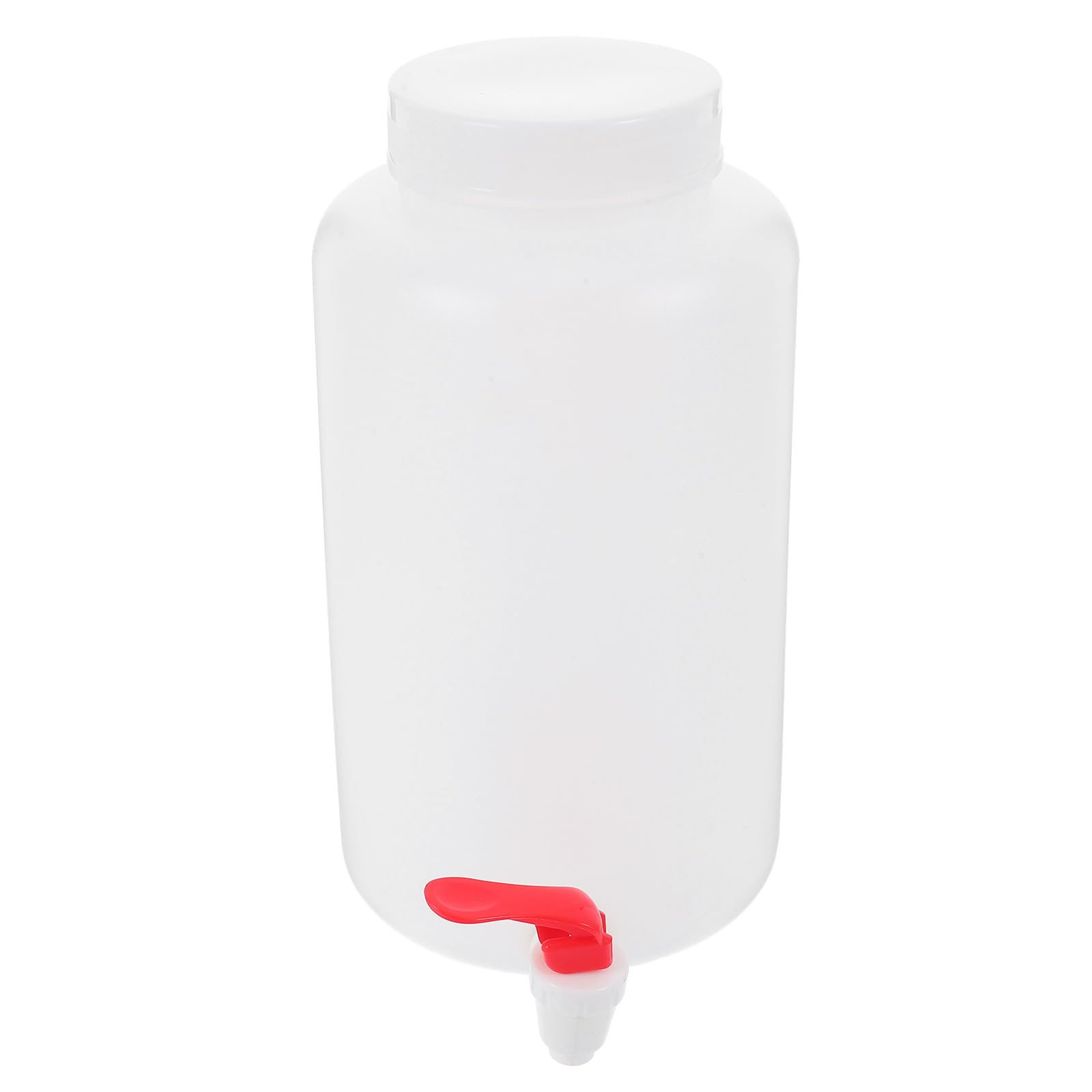 Botella Dispensadora de Plástico para Laboratorio 2500 Ml Grifo y Tapa a Prueba de Fugas Ligera para Uso en Almacenamiento de Agua y Reactivos