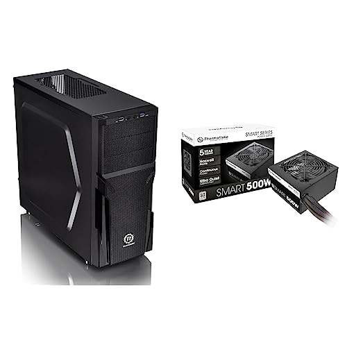 Image of Thermaltake Versa H21 Mid Tower Computer Case and 500W 80+ White Certified PSU Bundle