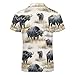 JOJOART Buffalo Grass Cute Men Polo Shirts Short Sleeve Casual Wear Dry Fit Athletic Workout Tops for Running Golf Tennis 2XL