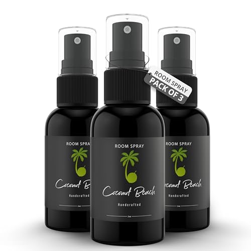 General Room Spray, Long Lasting Fragrance, Bathroom Spray (Coconut Beach, 3 Pack)