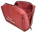 Produktbild Klein Kosmetiktasche aus Nylon Rot Schminktasche für Handtasche Make up Tasche Schmink Tasche mit Fächern Größe 17 cm x 13 cm x 9 cm