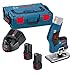 Price comparison product image Bosch Professional 12V System cordless Palm Router GKF 12V-8 (incl. Quick charger GAL 12V-40, Open-ended spanner 17 mm, 2 x battery GBA 12V 3.0Ah, Collet with nut 1/4", L-BOXX 136)