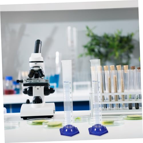 Probeta graduada de vidrio para laboratorio con base redonda para evitar vuelcos 5