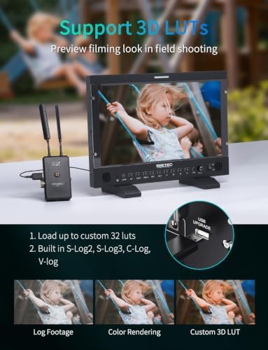 SEETEC P173 PRO 17.3" 1000nit Broadcast Director Production Monitor with 3G-SDI HDMI Input Output, HDMI Support 4K 60, LUT Waveform HDR, Built-in Speaker, for Commercial, Filmmaking, Live Streaming — view 7