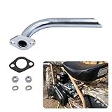 Header Exhaust Straight Pipe Fits for Coleman CT200U-EX KT196 Minibike 212 Baja Warrior Massimo MB200 Go Kart Predator