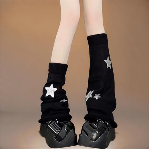 Image of Goth Leg Warmers Women Cute Y2k Harajuku Punk Rave Emo Grunge Winter
