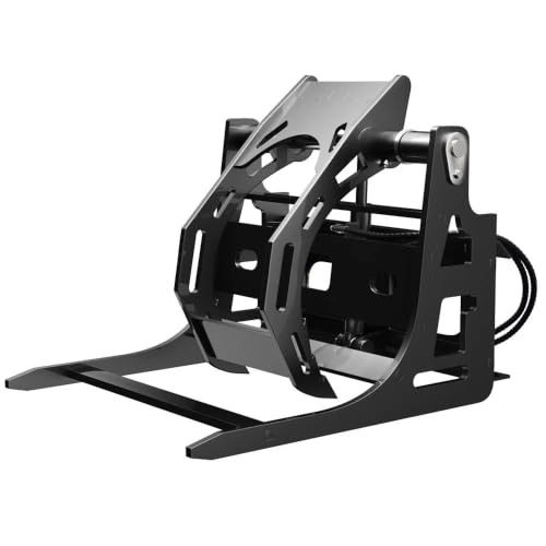 MACHPRO Mini Skid Steer Log Grapple Attachment, Compact Utility Loader Brush Grapple, 25-Inch Hydraulic Wood Claw, Skid Steer Root Grapple for Tractor