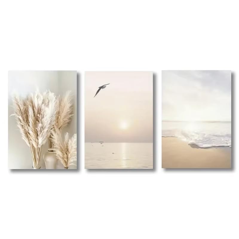 Affiches de coucher de soleil en bord de mer déco salon 60x90cm
