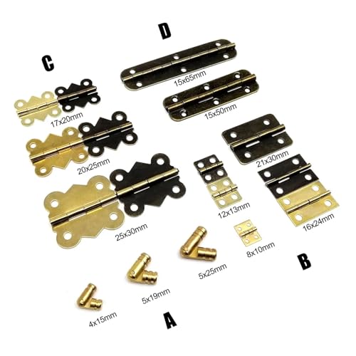 Charnière plate dorée pour customiser vos boîtes de rangement faites main - 4