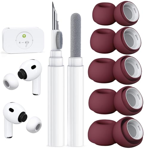 Image of 5 Pairs Replacement Ear Tips for AirPods Pro 3 (Z-Red)