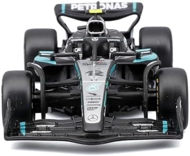 Bburago F1 Mercedes-AMG W16 2025#12 Antonelli 1:43 Scale Diecast Car with Authentic Details Mercedes F1 Replica Silver/Black Body Officially Licensed Product Recommended Age 3+ — view 4
