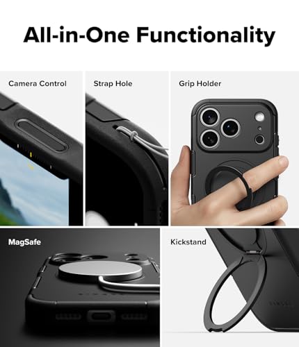 Coque pour iPhone 17 Pro Max étui MagSafe rigide et souple antichoc Ringke - 3