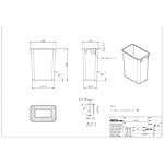 Hardware Resources Plastic Trash Can - Indoor Garbage Bin for Kitchen, Home, Office & Commercial Use - Large Waste Disposal Tub - Compatible with Pull-Outs & Frames - 35-Quarts (Pack of 1) (8.75-Gallon) - White - Image 3