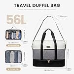 LOVEVOOK Weekender Bag, Large Travel Duffel Bag for Women with 2 Packing Cubes, Carry on Overnight Bag with Shoe Compartment, Mom Hospital Bags for Labor and Delivery - Image 2
