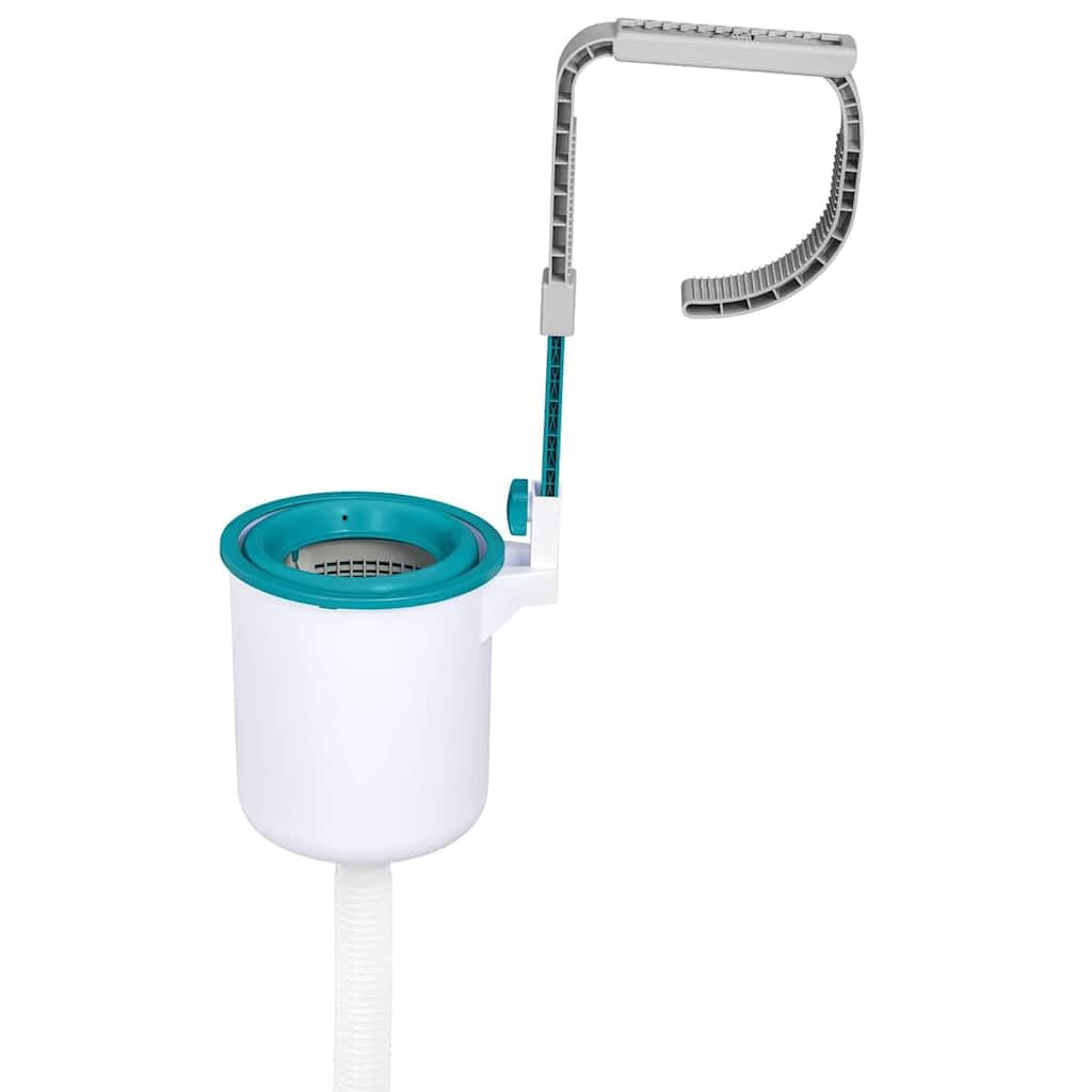 Bestway Flowclear 58233 écumeur Skimmer de Surface Piscine Hors Sol en Plastique résistant à la Corrosion, Panier Filtre réglable pour Filtration Automatique Nettoyage Feuilles débris Eau