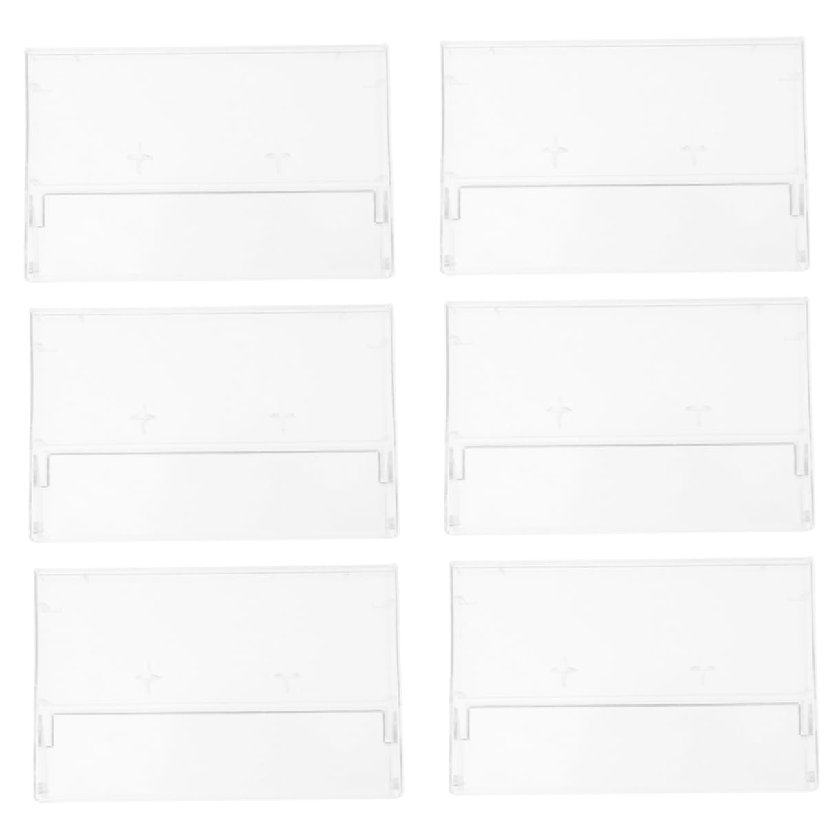 HOMOCONO Ganize Your Cassette Collection 6pcs Cassette Tape Storage Cases Sturdy Plastic Holders