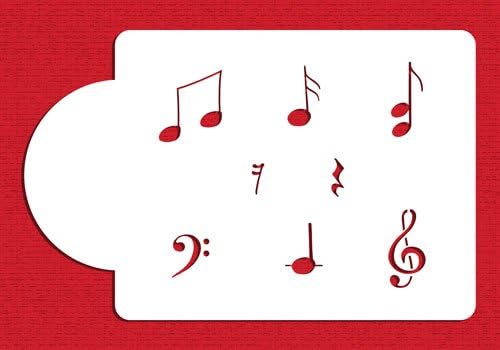 Miniatura 2 de Juego de notas musicales de Designer Stencils