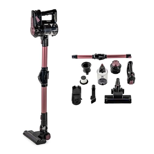 Wintem Aspirador Recargable HEPA 10000Pa – 2 velocidades de aspiración – Tubo Flexible – Cepillo con luz LED – Incluye Adaptador, Kit de Montaje en Pared, Ranura 2 en 1 y Cepillo para Muebles Wintem Aspirador Recargable HEPA 10000Pa – 2 velocidades de aspiración – Tubo Flexible – Cepillo con luz LED – Incluye Adaptador, Kit de Montaje en Pared, Ranura 2 en 1 y Cepillo para Muebles