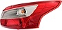 Evan-Fischer Tail Light Assembly Compatible with 2012-2014 Ford Focus Outer Sedan - CAPA Passenger Side