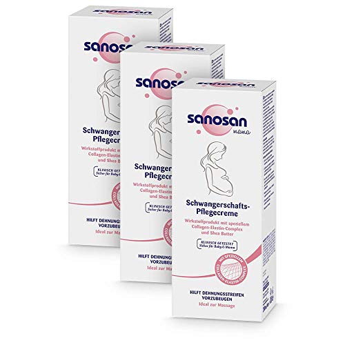 Crème anti vergeture grossesse Sanosan le soin bienveillant pour accompagner l'attente de bébé